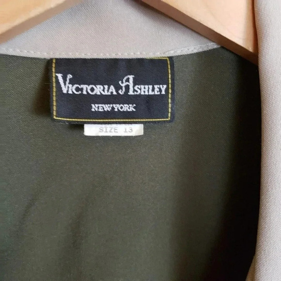 Victoria Ashley Vintage 13 army Green blazer & slacks pantsuit - Picture 5 of 5
